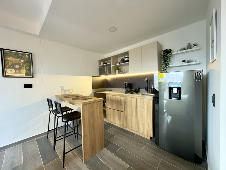 Acogedor & Moderno Apartaloft a pasos del Estadio